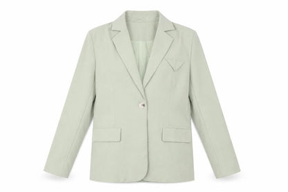 4th & Reckless Women’s Green Size 12 Single-Breasted Blazer Jacket