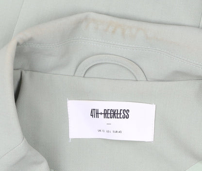 4th & Reckless Women’s Green Size 12 Single-Breasted Blazer Jacket