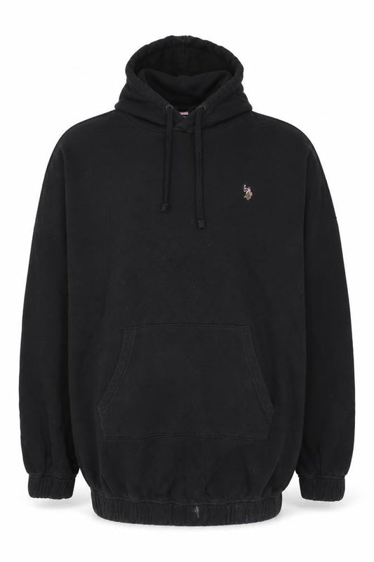 Mens UK Size XL U.S. Polo Assn. Black Pullover Hoodie