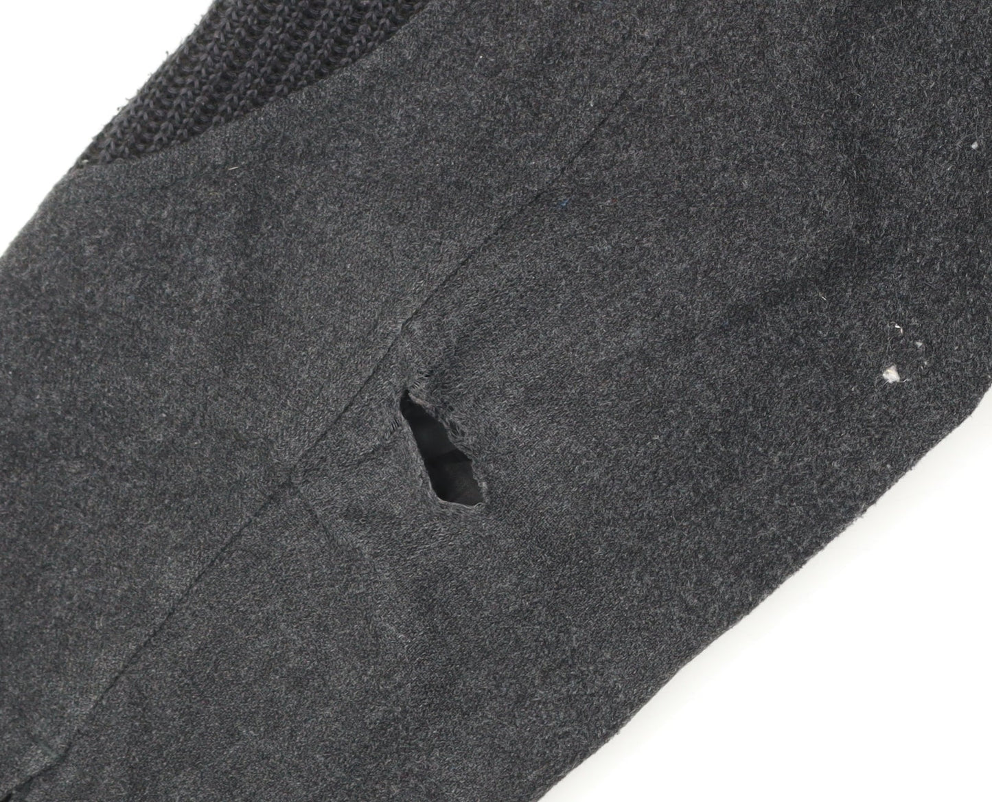 Greenwoods Mens Black Wool Blend Zip Jacket Size L Casual Workwear