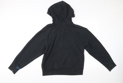 Mens UK Size M Levi's Black Pullover Hoodie
