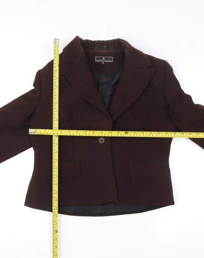 Elizabeth Emanuel Women’s Brown Blazer Jacket Size 16 Workwear