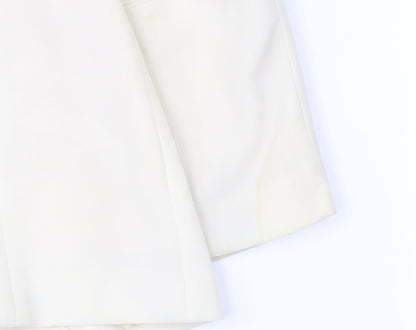 Eugen Klein Womens Ivory Polyester Blazer Size 18 Smart Formal Jacket