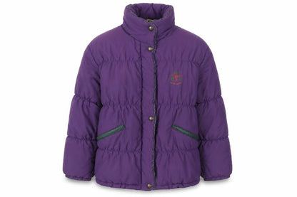 Skila Womens Purple Puffer Jacket Size 10 Winter Quilted Coat
