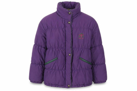 Skila Womens Purple Puffer Jacket Size 10 Winter Quilted Coat