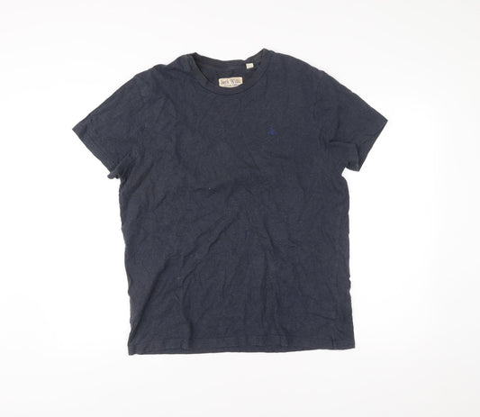 Jack Wills Men's Blue M Crew Neck Short Sleeve Cotton T-Shirt