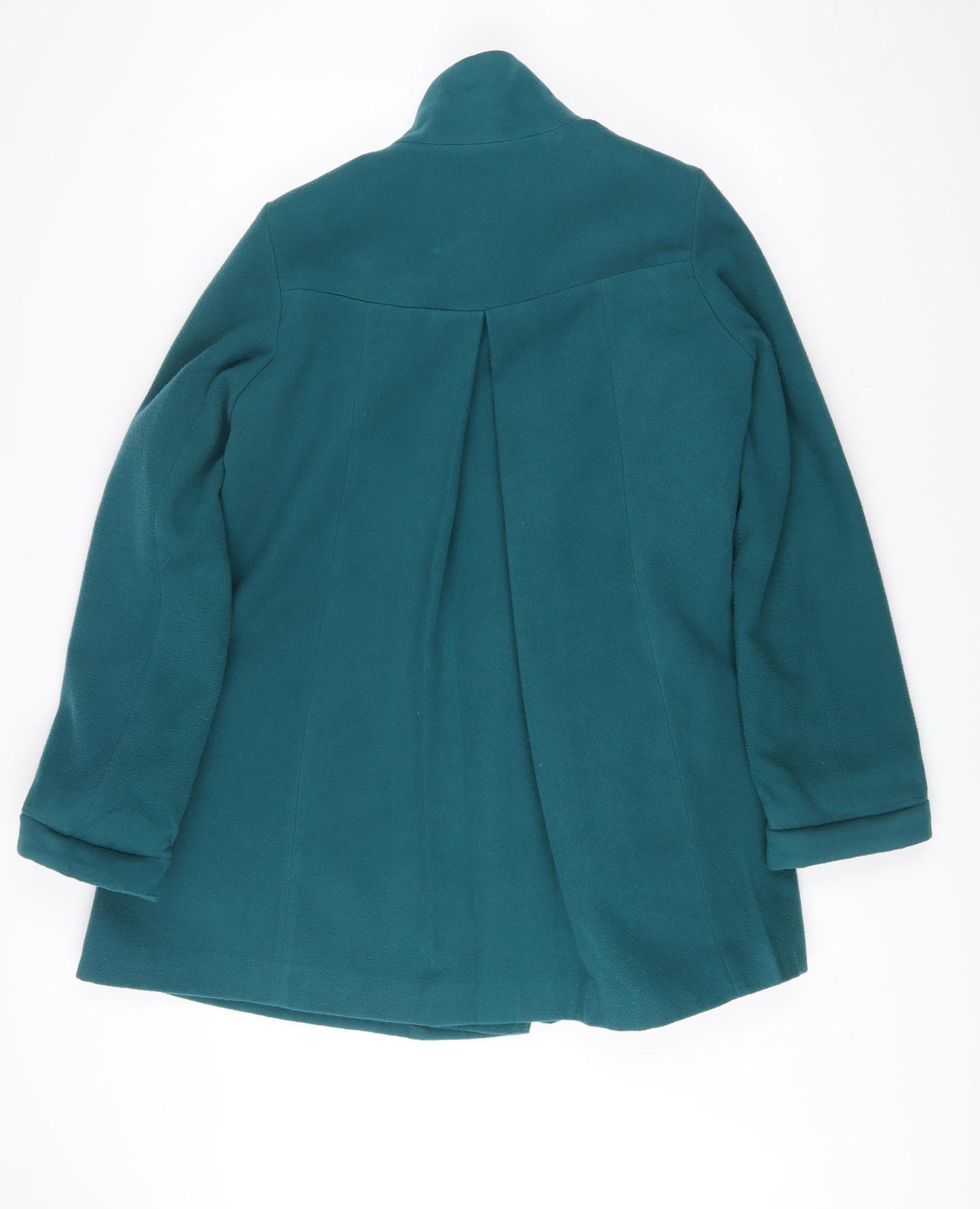 New Look Women’s Green Bow Tie Mid-Length Coat Size 12