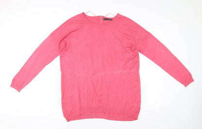 Atmosphere Women’s Pink Round Neck Long Sleeve Pullover Jumper M