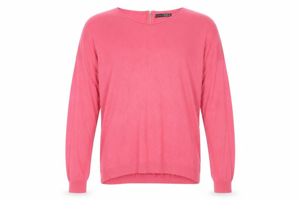 Front view of Atmosphere Women’s Pink Round Neck Long Sleeve jumper M