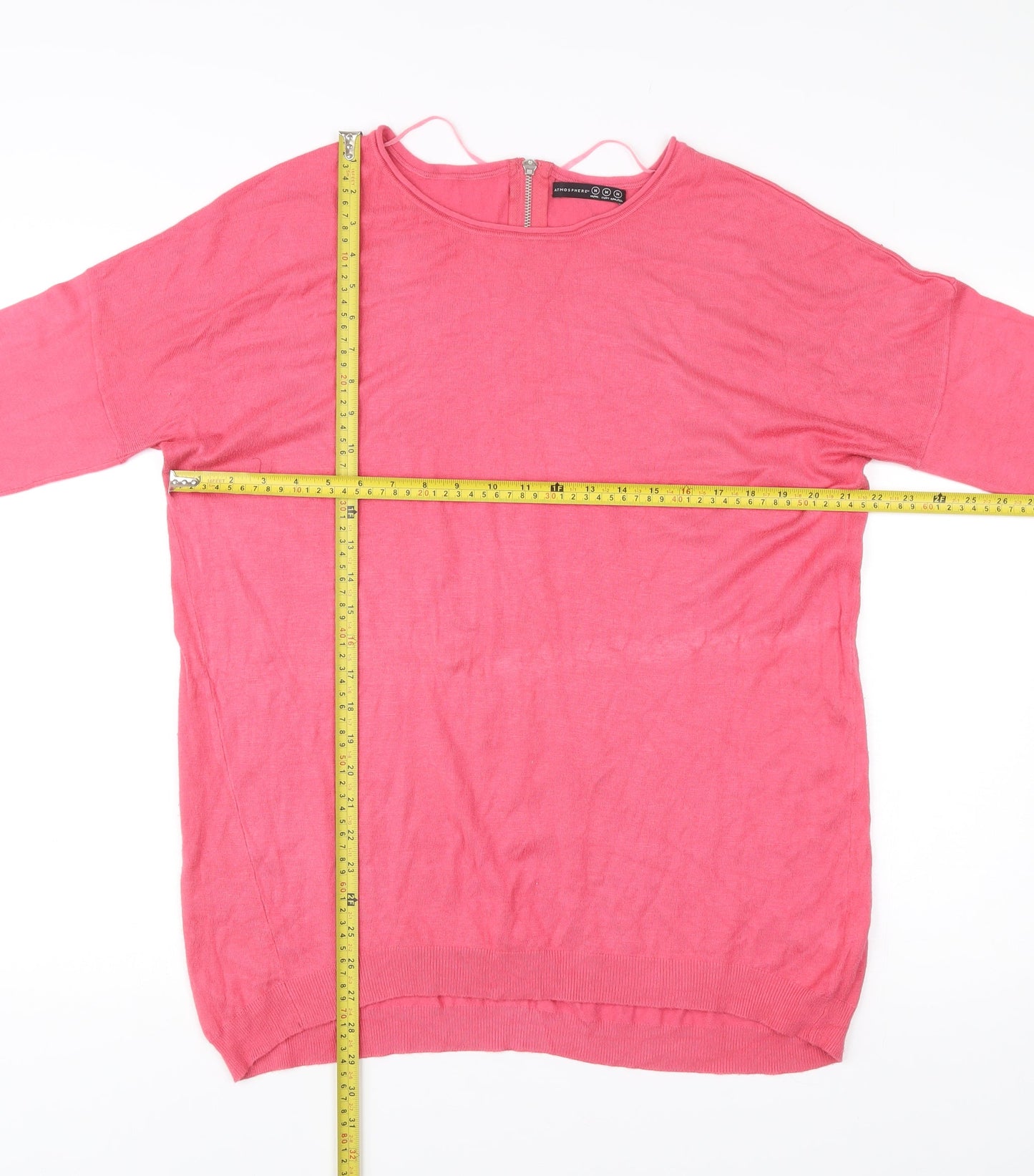 Atmosphere Women’s Pink Round Neck Long Sleeve Pullover Jumper M