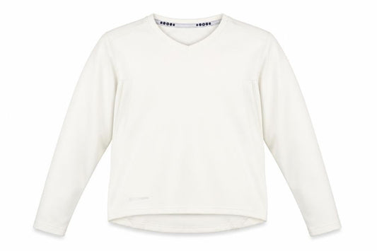 Kookaburra Women’s Ivory Polyester V-Neck Sweatshirt Size 14