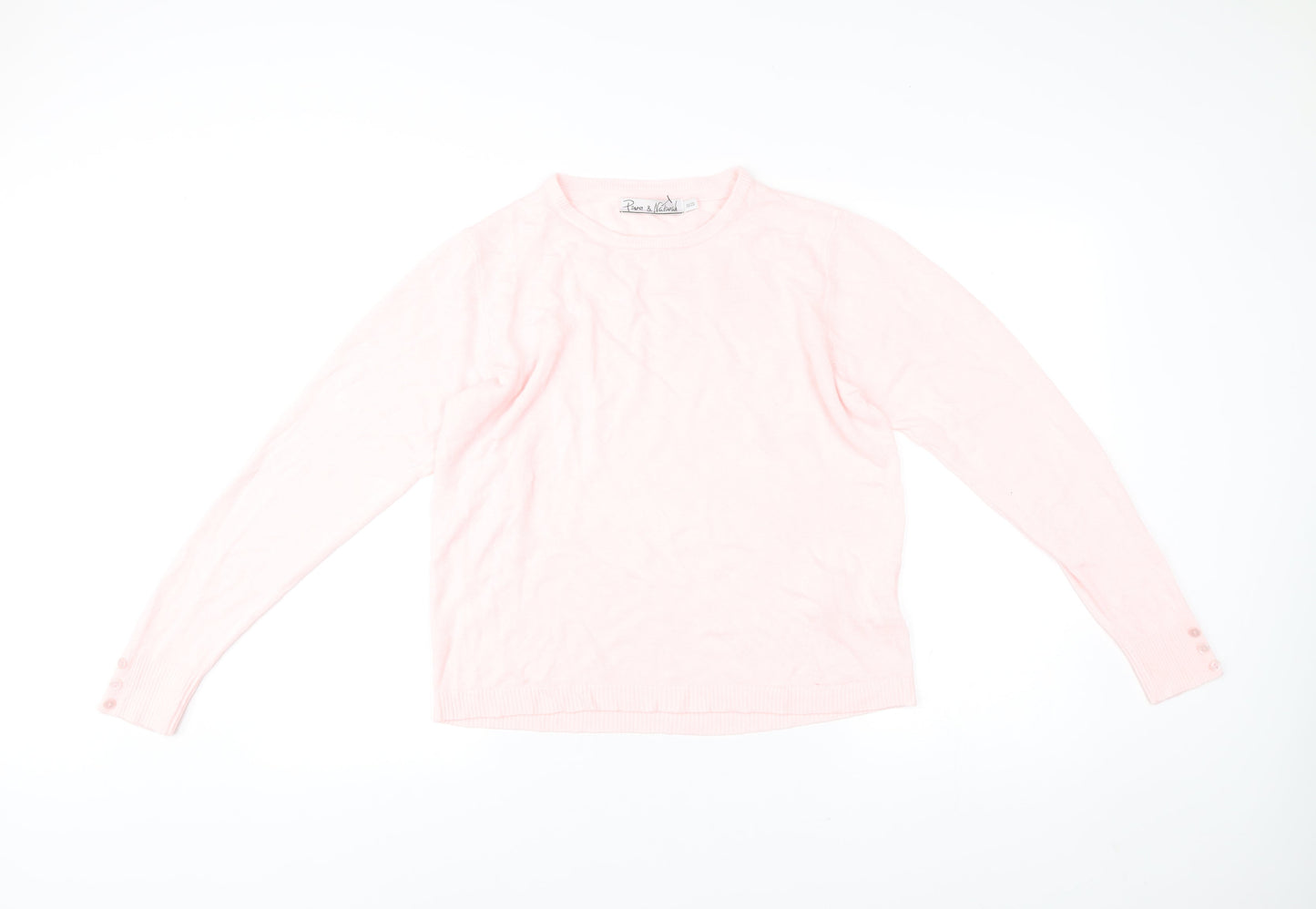 Pure & Natural Women’s Pink Acrylic Pullover Jumper Size 18 Plus