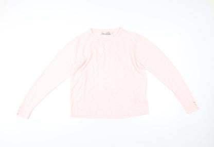 Pure & Natural Women’s Pink Acrylic Pullover Jumper Size 18 Plus