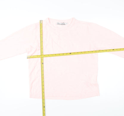 Pure & Natural Women’s Pink Acrylic Pullover Jumper Size 18 Plus