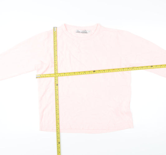 Pure & Natural Women’s Pink Acrylic Pullover Jumper Size 18 Plus