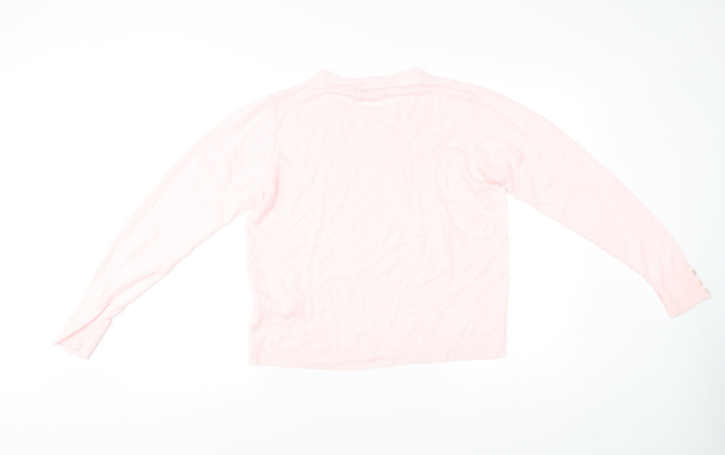 Pure & Natural Women’s Pink Acrylic Pullover Jumper Size 18 Plus