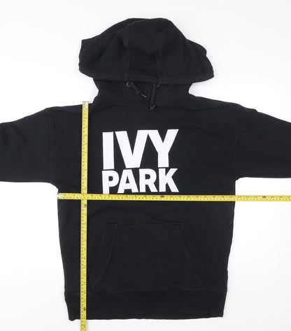 IVY PARK Men’s Black Pullover Hoodie Small Logo Graphic Hooded Sweatshirt