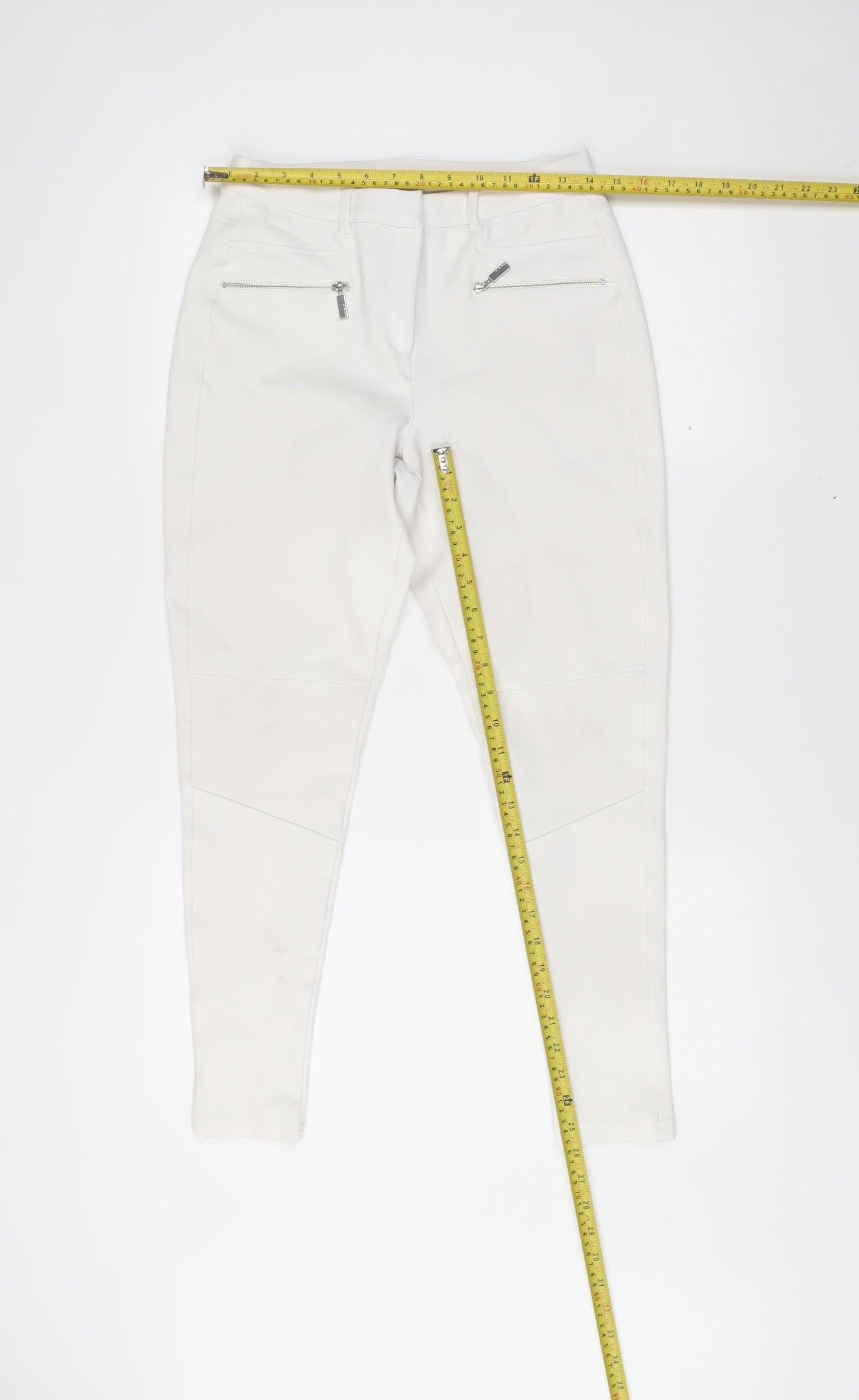 Star by Julien Macdonald Womens White Size 10 Slim Jegging Trousers