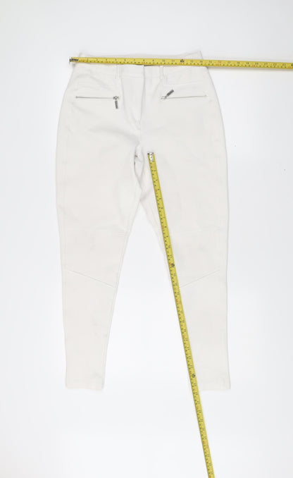 Star by Julien Macdonald Womens White Size 10 Slim Jegging Trousers