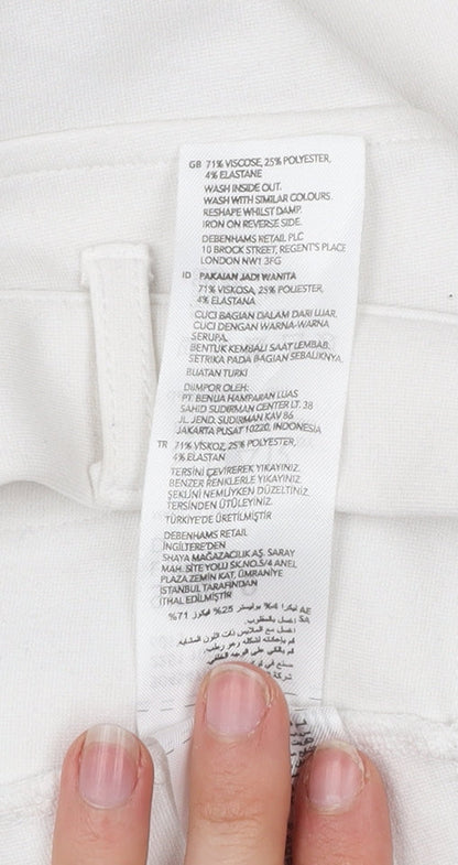 Star by Julien Macdonald Womens White Size 10 Slim Jegging Trousers