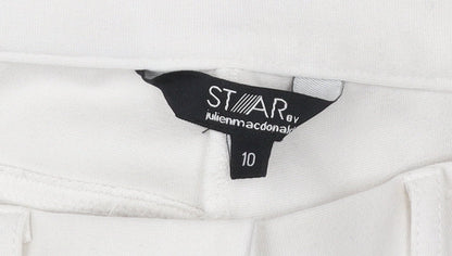 Star by Julien Macdonald Womens White Size 10 Slim Jegging Trousers