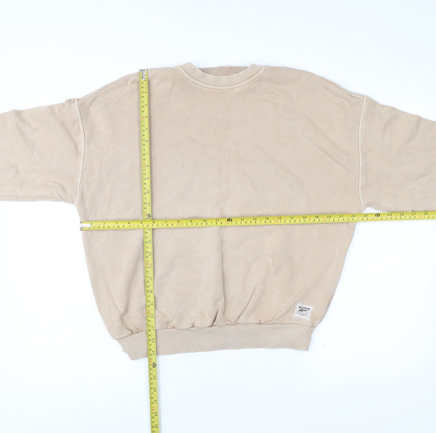 Reebok Women’s Beige Small Pullover Sweatshirt Casual Classic