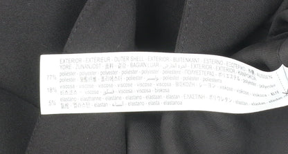 Bershka Womens Black Blazer Size L Double-Breasted Notch Lapel Workwear Jacket