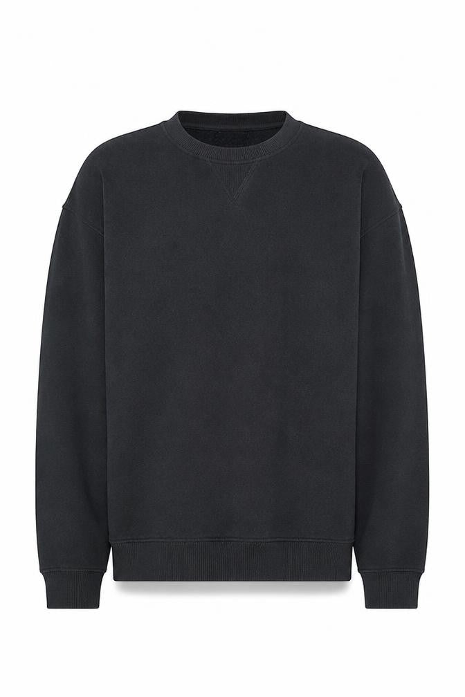 American Eagle Mens Black L Pullover Sweatshirt Crew Neck