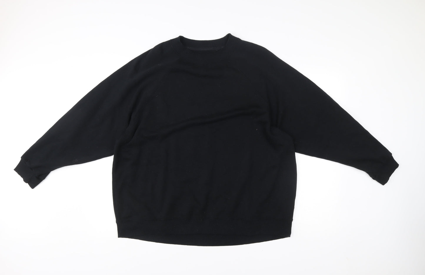 American Eagle Mens Black L Pullover Sweatshirt Crew Neck