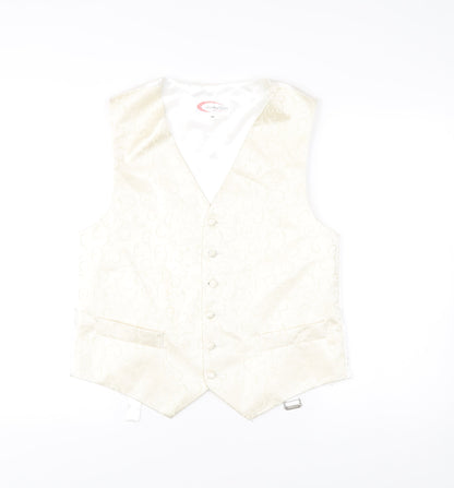 FormalTailor Men’s Ivory Satin Waistcoat 40R Wedding Party