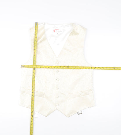 FormalTailor Men’s Ivory Satin Waistcoat 40R Wedding Party