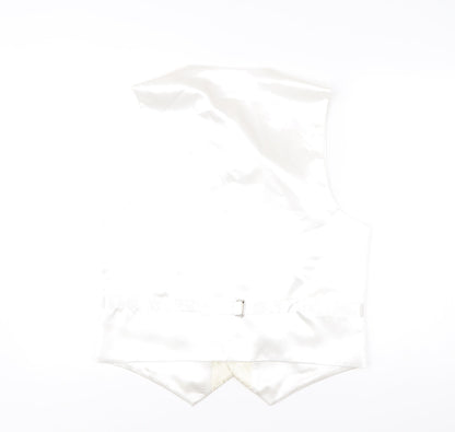 FormalTailor Men’s Ivory Satin Waistcoat 40R Wedding Party