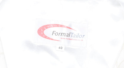 FormalTailor Men’s Ivory Satin Waistcoat 40R Wedding Party