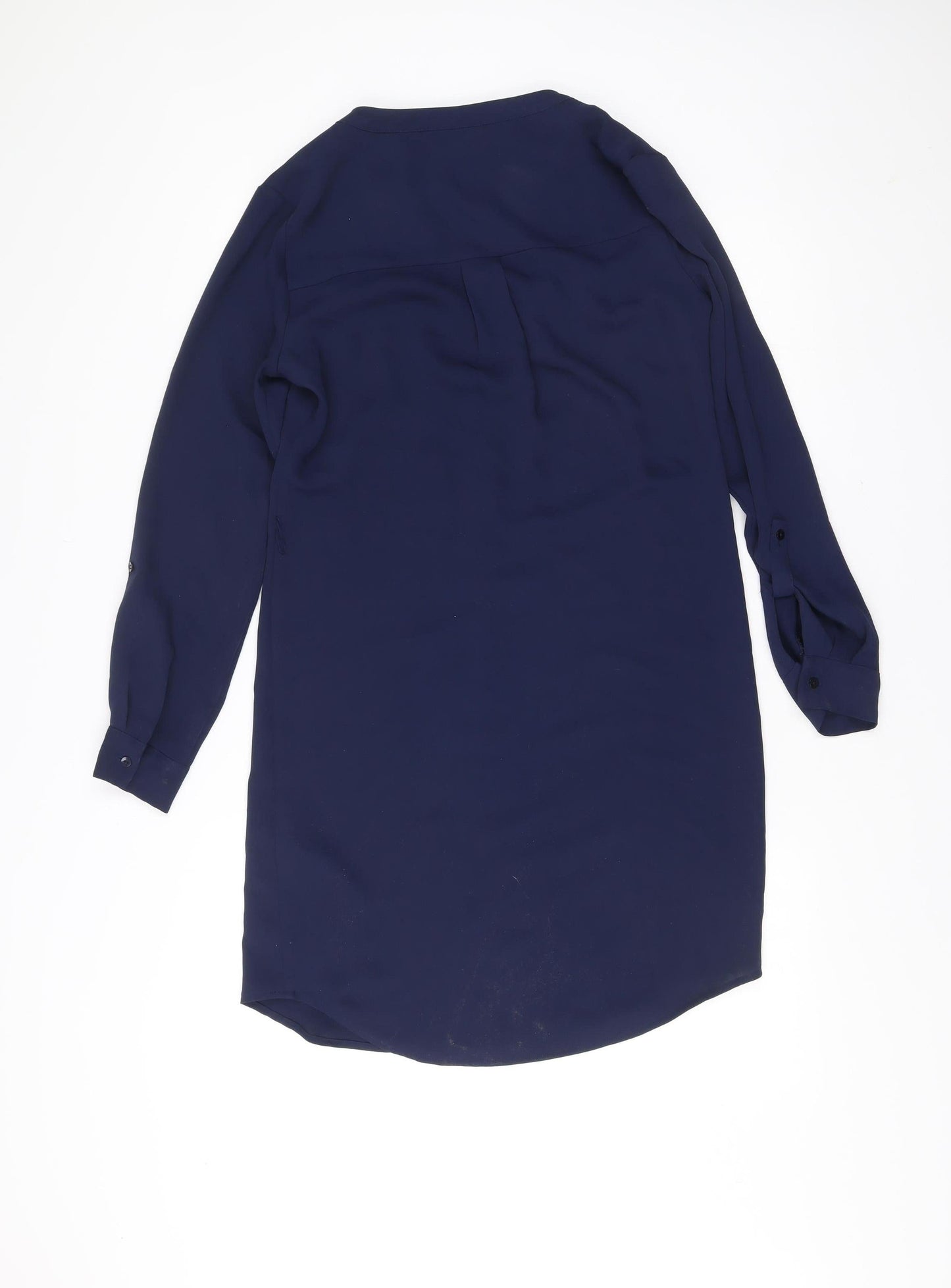 Adrienne Vittadini Women’s Blue Shift Dress Size 6 Long Sleeve Workwear