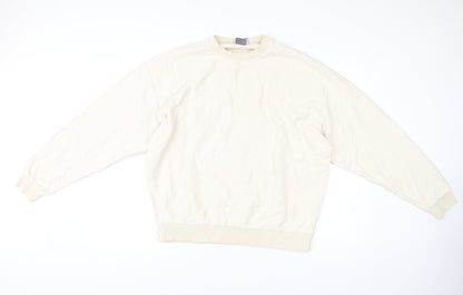 ASOS Men’s Beige Crew Neck Pullover Sweatshirt Size L
