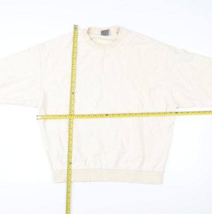 ASOS Men’s Beige Crew Neck Pullover Sweatshirt Size L