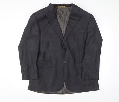Marks & Spencer Men’s Grey 46S Wool Pinstripe Blazer Jacket