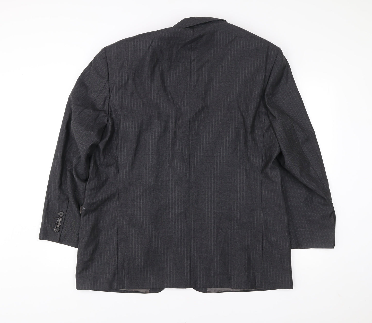 Marks & Spencer Men’s Grey 46S Wool Pinstripe Blazer Jacket