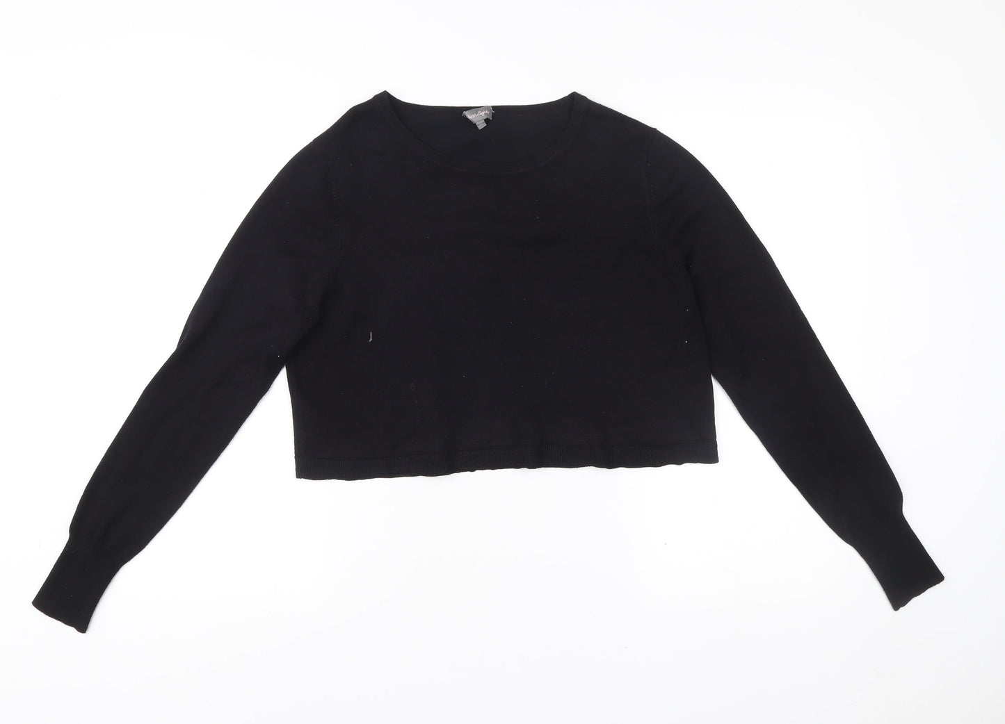 Phase Eight Womens Black Size 10 Crew Neck Long Sleeve Jumper