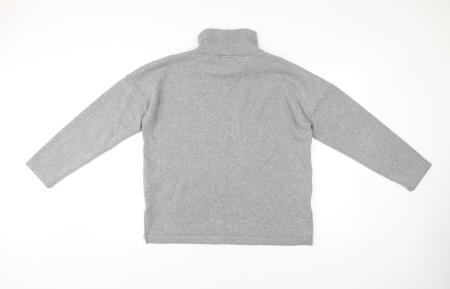 Next Women’s Grey Roll Neck Sweatshirt Size 12 Long Sleeve