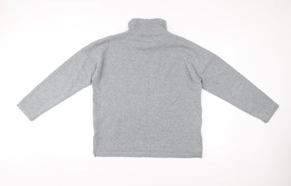 Next Women’s Grey Roll Neck Sweatshirt Size 12 Long Sleeve