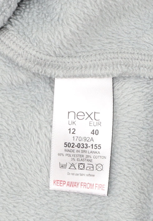 Next Women’s Grey Roll Neck Sweatshirt Size 12 Long Sleeve
