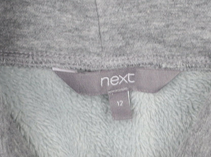 Next Women’s Grey Roll Neck Sweatshirt Size 12 Long Sleeve