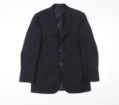 George Men’s Navy Blue 36R Suit Jacket Single Breasted Formal