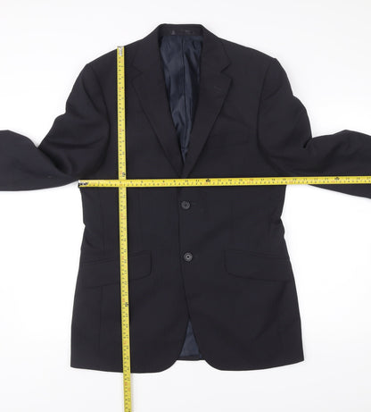 George Men’s Navy Blue 36R Suit Jacket Single Breasted Formal
