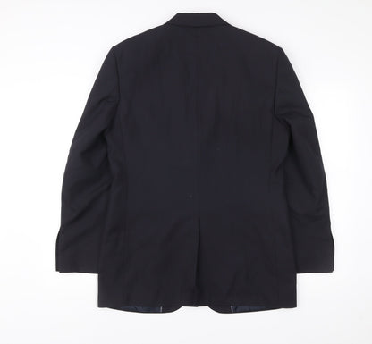 George Men’s Navy Blue 36R Suit Jacket Single Breasted Formal