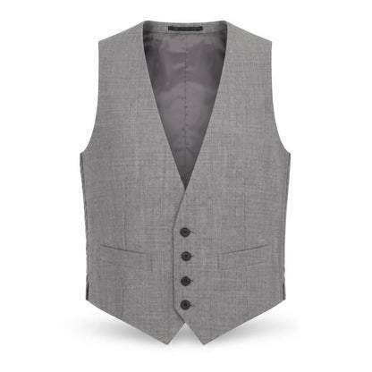 Topman Men's Grey Waistcoat Size 36 Slim Fit Wool Blend Formal
