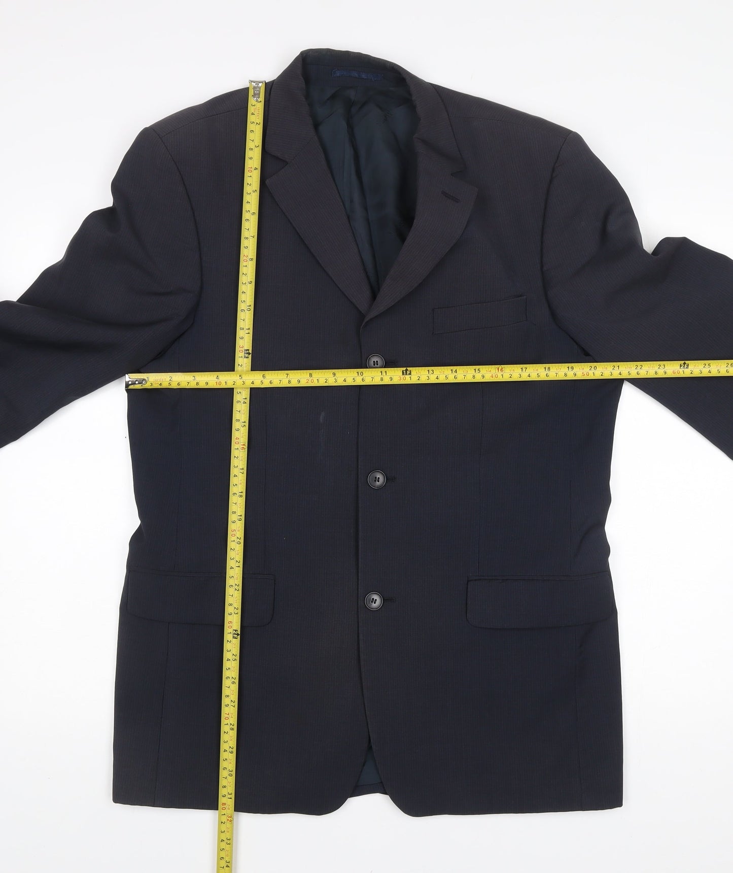 Mens UK Size 40 Moss Regular Blue Suit Jacket