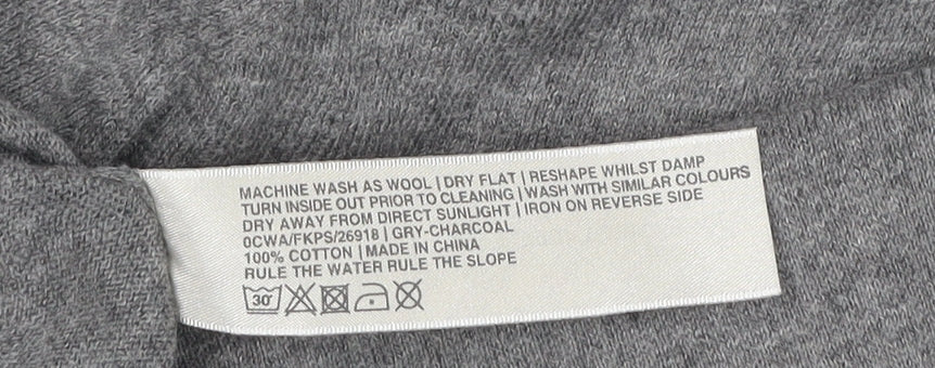 Womens UK Size 10 Fat Face Grey Cardigan Jumper