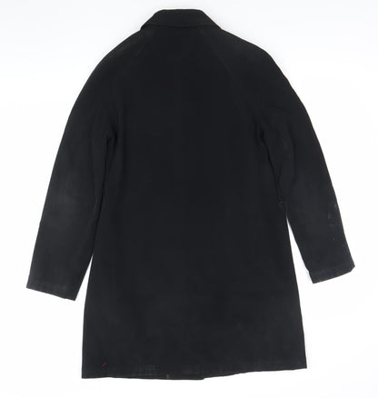 Next Womens Black Polyester Coat UK 8 Workwear Overcoat